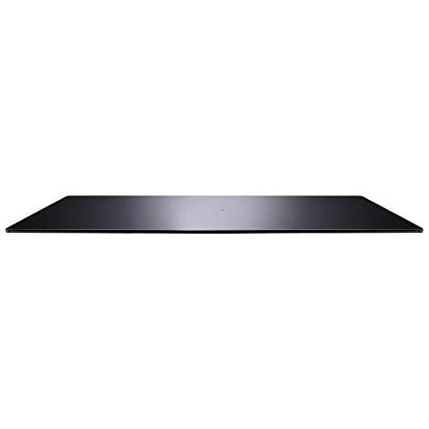 Support TV rotatif noir 360° – Verre trempé – Compatible 58-102 cm – Charge max 70 kg – Design élégant pour salon – Meliconi