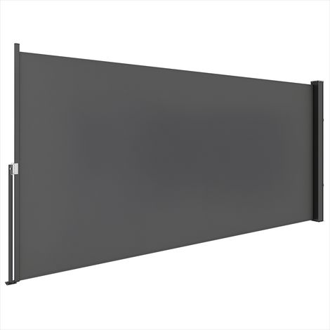 Store banne Store brise-vue rétractable gris foncé 300 x 140 cm (1/5)