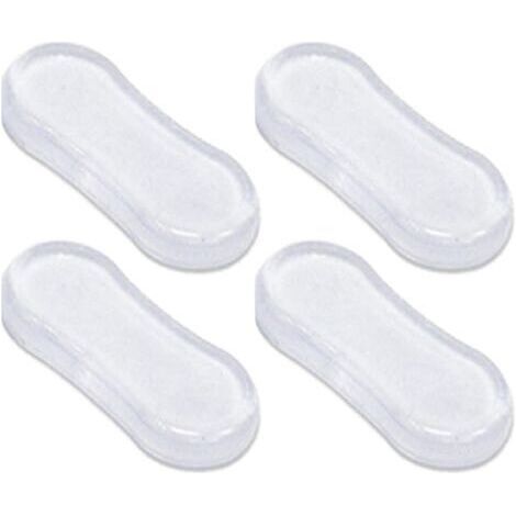 Lot de 4 pare-chocs pour siège de toilette, tampons pour siège de toilette, coussinets en caoutchouc pour couvercle de toilette, toilettes et pièces de toilette pour la maison, l'hôtel et l' (1/5)