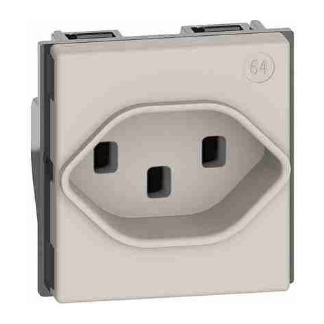 Prise standard suisse BTIKM4164T23 2P+T 16A 250 Vca