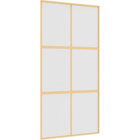 Maison Exclusive - Schiebetür Golden 102,5x205 cm Matt ESG-Glas u