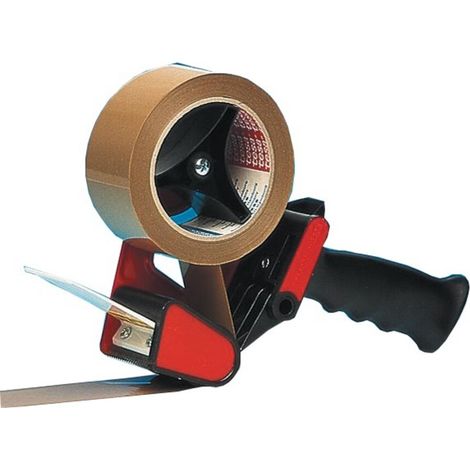 tesa Packband Handabroller Classic, für Paketband-Rollen bis 66m x 50mm (1/4)