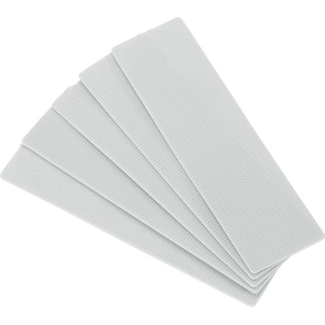 50 Pcs Cales en Plastique 100 x 28 x 1 mm Blocs d'Espacement Gris (1/5)