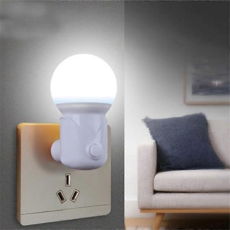Veilleuse LED à brancher pour bébé, lampe de chevet décorative et silencieuse, idéale pour l'allaitement et le sommeil des yeux. Économie d'énergie.