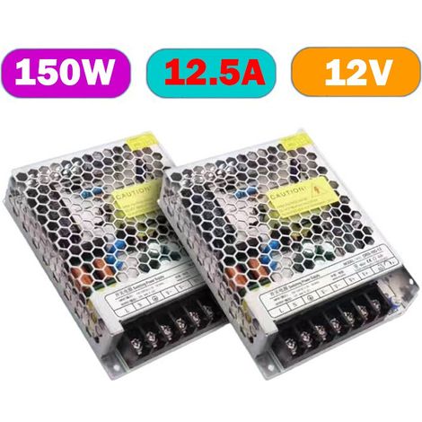 Alimentatore Switching 12V DC Trasformatore e Convertitore da 200-240V AC a 12V DC  150W
