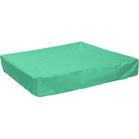 Square Swimming Pool Cover Children Sandbox Protective Cover Swimming Pool Accessories (120x120x20cm)(green1)