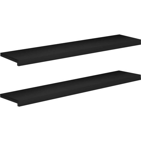 Marches d'escalier 2 pièces 120 x 30 x 2 cm Noir