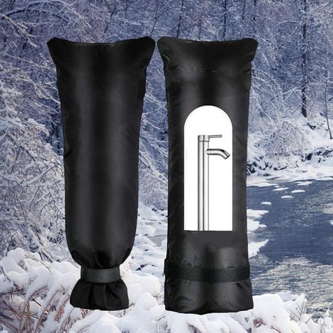 Housse antigel pour robinet extérieur en hiver, isolante et étanche, protège les robinets extérieurs des dommages causés par le gel.