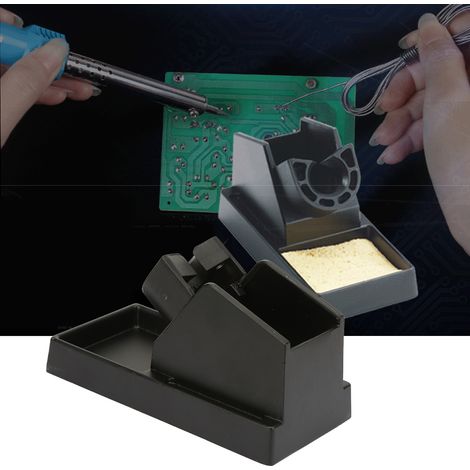 Support et porte-station de soudage en alliage d'aluminium noir offrant une excellente dissipation thermique. (1/5)