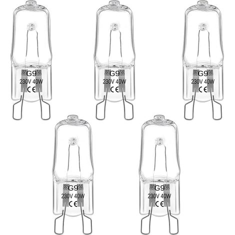 Ampoule de Four G9 40W 300 Degrés 230V Ampoule Dimmable Blanc Chaud 2800K 480LM G9 Lampes pour Four Micro-Ondes Plafonnier Eclairage D'armoire (1/3)