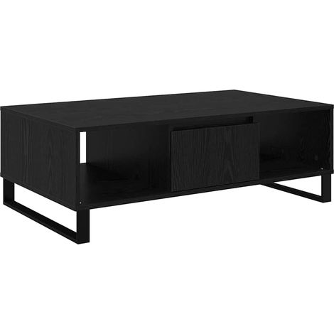 Maison Exclusive - Couchtisch Schwarz Eichen-Optik 104 x 60 x 35