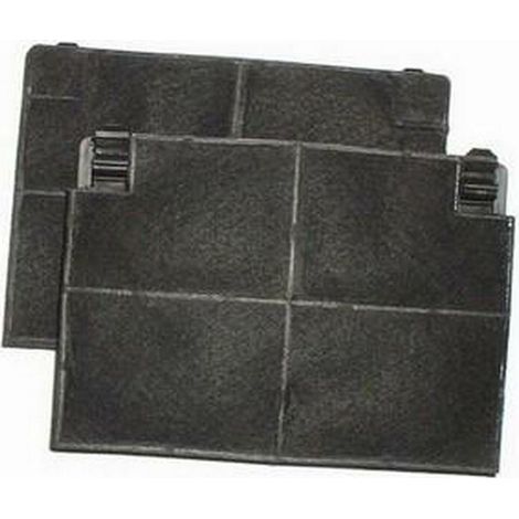 Lot de 2 filtres charbon ROBLIN 5403001 193x137x20mm (484000008781, EFF70) Hotte ARISTON HOTPOINT, BEKO, BRANDT, DE DIETRICH, ELECTROLUX, ROBLIN, SAUTER, SMEG, THERMOR, ZANUSSI (1/5)