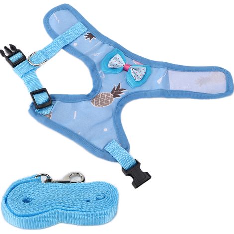 Corde de traction pour poules domestiques, avec sangle ajustable, bleue. (1/5)