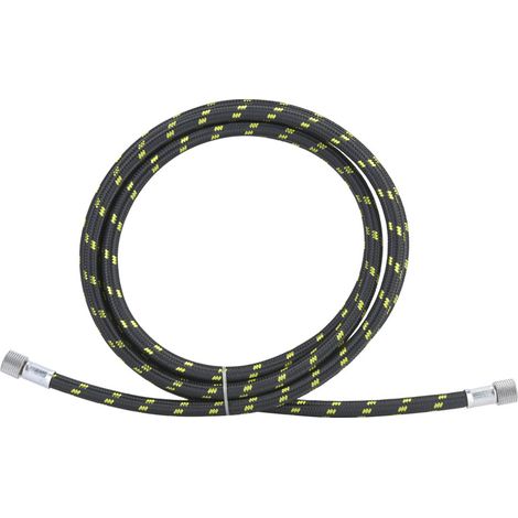 Tuyau en caoutchouc tressé 1/8 x 1,8 m avec adaptateur de couplage d'air pour pistolet de pulvérisation (1/5)