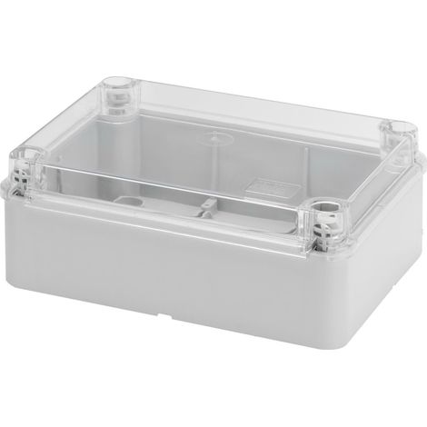 Gewiss scatola con coperchio trasparente 150x110x70 cassetta di derivazione e per apparecchiature elettriche ed elettroniche 150x110x70 gw44426
