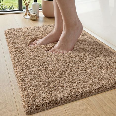 Tapis de Bain Microfibre, 40x60cm Beige (1/5)