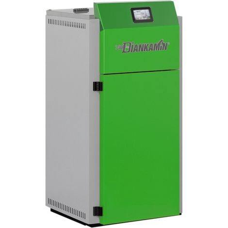 Chaudière compacte à granulés nocciolino 24 kW – Allumage automatique – Haut rendement – Chambre de combustion en acier – Sortie fumées Diam. 100 mm