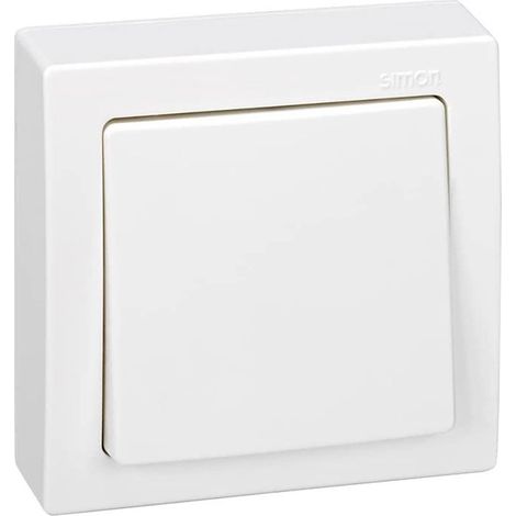 Conmutador de cruce, superficie, 10 ax 250 v, ip20, serie simon73 loft, blanco, retractilado