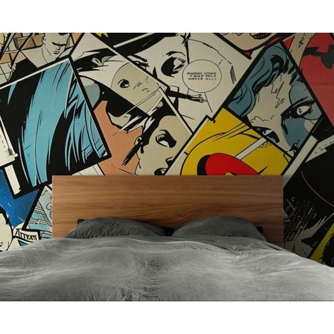 Papier peint Bande dessinée – Vignettes vintage - 150 x 250 cm (1/2)