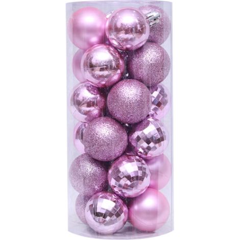 Boule De Noel - 24 Pièces - Diamètre 4 Cm - Décoration Arbre De Noël - Sans Risque Pour Enfants Et Animaux (1/5)