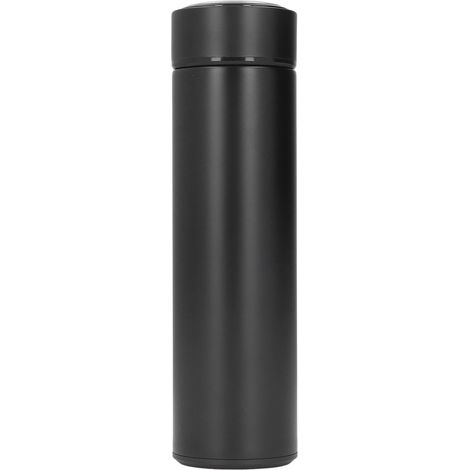 Gourde Isotherme en Acier Inoxydable avec Filtre Amovible pour Randonnée et Vélo - Noir (1/5)