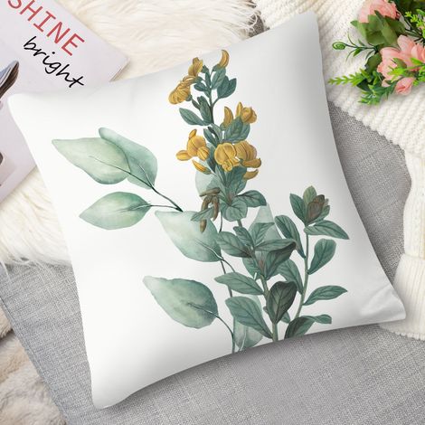 Housse de coussin feuilles tropicales, exotique (1/5)