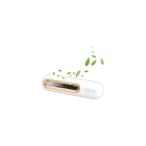 Purificateur d'air à l'ozone USB rechargeable, mini éliminateur d'odeurs, blanc – (1/4)