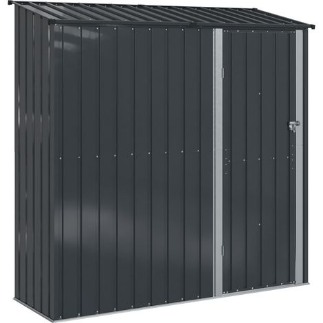 Gartenhütten Anthrazit 203,5 x 73 x 200 cm Metall vidaXL