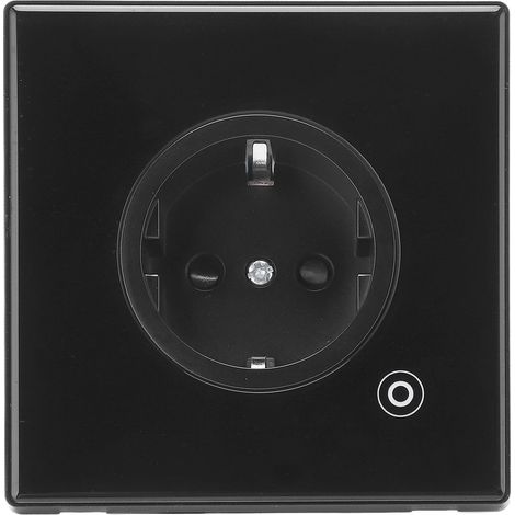 Intelligente Steckdose 16A 3000W Modernes Design Multifunktionale Smart-Timer-Steckdose EU-Stecker 95-245V Schwarz für Zigbee-Version (1/5)