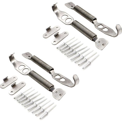 Geeignet für 2 Aluminiumlegierung Rennwagen-Rahmenkappen-Hakenstift-Verriegelungssätze mit Federbefestigung