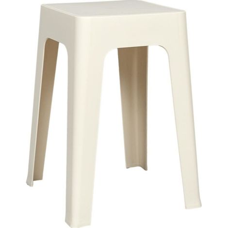 Tabouret empilable coloris crème (1/3)