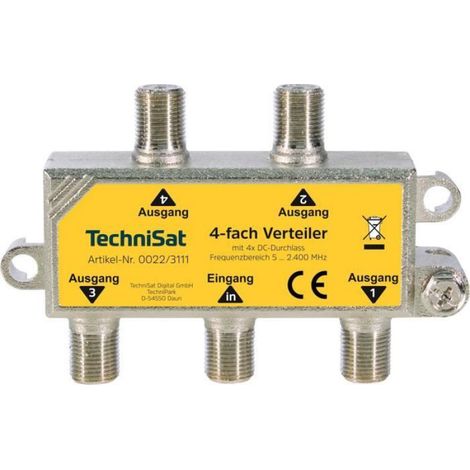 Répartiteur 4 voies pour la distribution de signaux satellite - (1/3)
