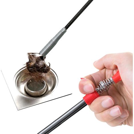 Pince d'évier, outil de ramassage à griffes flexible Outil de saisie de toilettes à quatre griffes, Dissolvant de bouchons de toilettes, outil d'aide à l'atteinte du ramassage po (1/5)