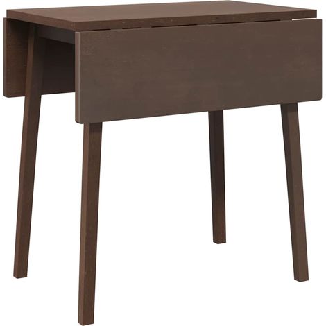 Table à manger marron bois massif et caoutchouc CFW823877 (1/5)