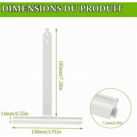 Ressorts de Suspension volet Roulant Fixation volet Roulant Ressorts de Suspension Volet Roulant électrique manuel 150x190mm Blanc (1/4)