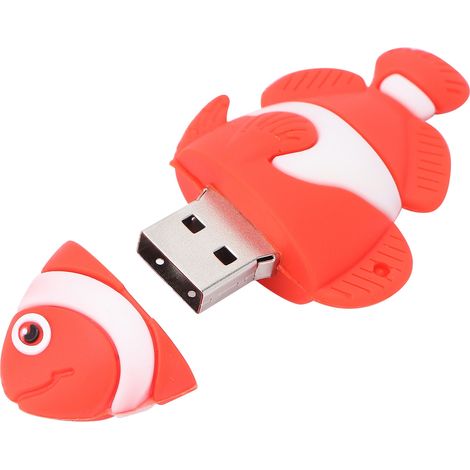 Clé USB 32 Go à l'effigie d'un poisson-clown rouge (dessin animé) - Capacité de stockage élevée (1/5)