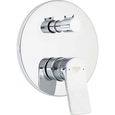 Miscelatore ad incasso per doccia in ottone cromato lucido con deviatore Sound (1/2)
