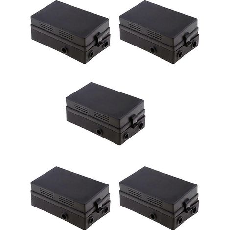 Compatible avec 5 porte-fusibles à lames automobiles, supports de relais, boîtiers noirs, porte-fusibles à lames 18 broches, applications automobiles et marines. (1/5)