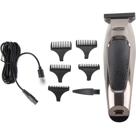 Tonduz USB sans fil VGR – Coupe-cheveux et barbe portatif, tondeuse électrique rechargeable, outil de rasage de précision (1/5)