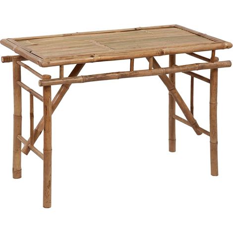Tavolo da Giardino Pieghevole 115x50x75 cm Bambù vidaXL (1/4)