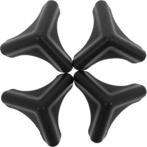 4 protège-coins de sécurité - silicone - noir - antichoc (1/5)
