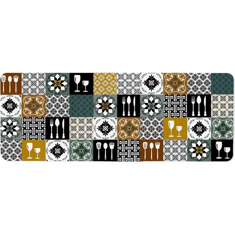Tapis de Cuisine Mousse "Caretti" 45x120cm Multicolore (1/2)