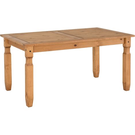 Corona 5 feet Dining Table - L92 x W152 x H75.5 cm - Distressed Waxed Pine (1/4)