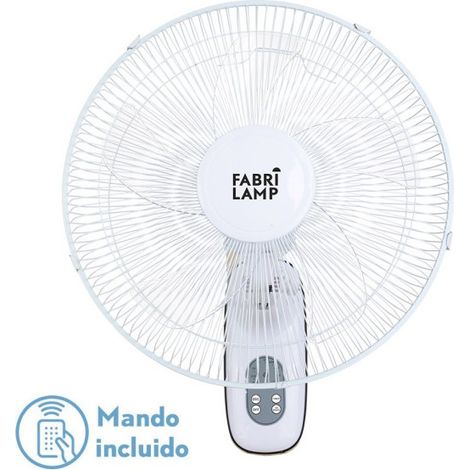 Ventilatore da parete Cuta bianco 50W con telecomando 5 pale (1/2)