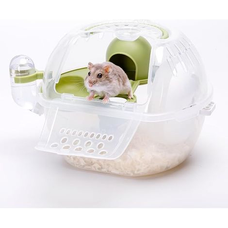 Portable Small Animal Carrier Cage Ventilated Cage (27 x 20.5 x 17cm) (1/4)