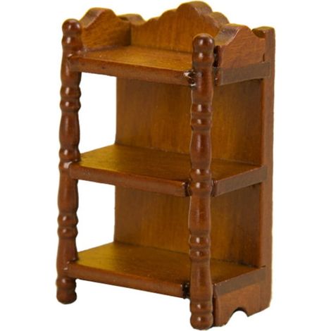 Table De Nuit Miniature - Échelle 1 12 - Bois Naturel - Pour Maison De Poupée Et Scènes Miniatures - 1 Pièce (1/5)