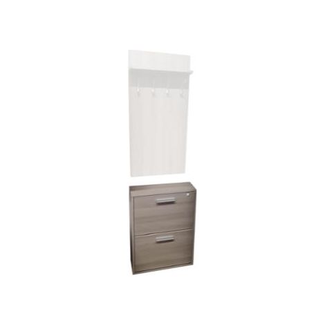 SCARPIERA 2 RIBALTE 54X15XH73CM OLMO PERLA