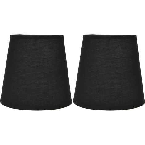 Lot de 2 Lampadaire tissu noir - performance fiable pour intérieur - lot de 2 pièces - finition soignée et robuste (1/5)