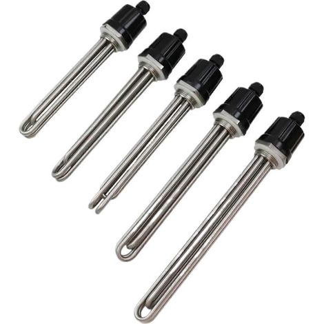 Élément chauffant électrique 3 kW en acier inoxydable 220 V, compatible avec les chaudières DN32 de 1 1/4 pouce. (1/5)