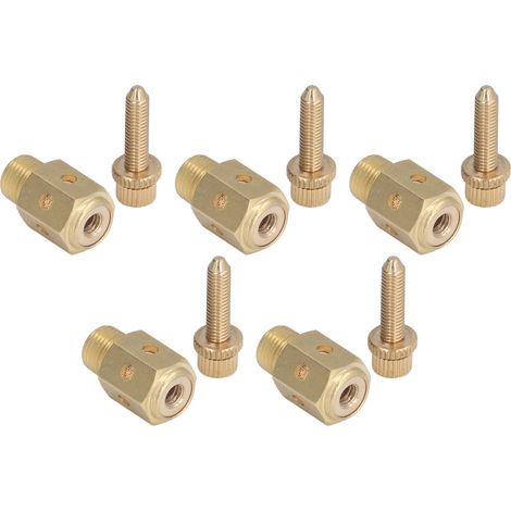 Kit de 5 silencieux pneumatiques en laiton pour échappement, réducteur de bruit, PSC-01 (1/5)